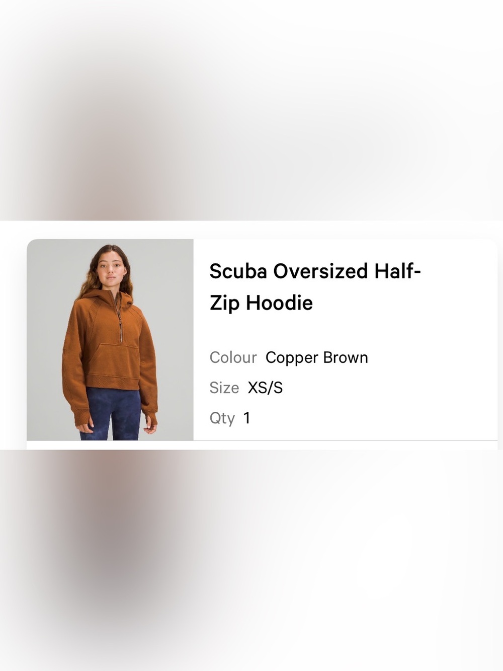 lululemon athletica Scuba Oversized Half-Zip Hoodie - Copper Brown